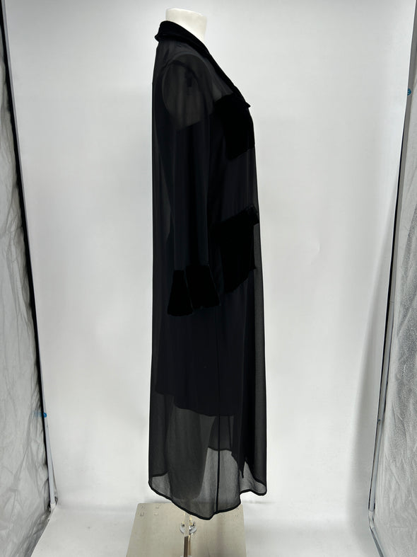 Robe transparente noire
