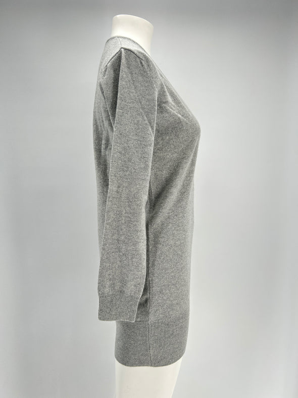 Pull en cachemire gris