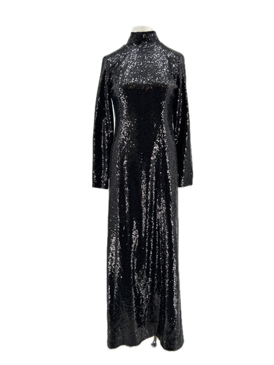 Robe noire à sequins