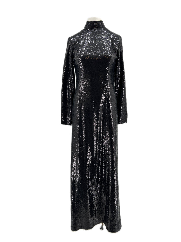 Robe noire à sequins