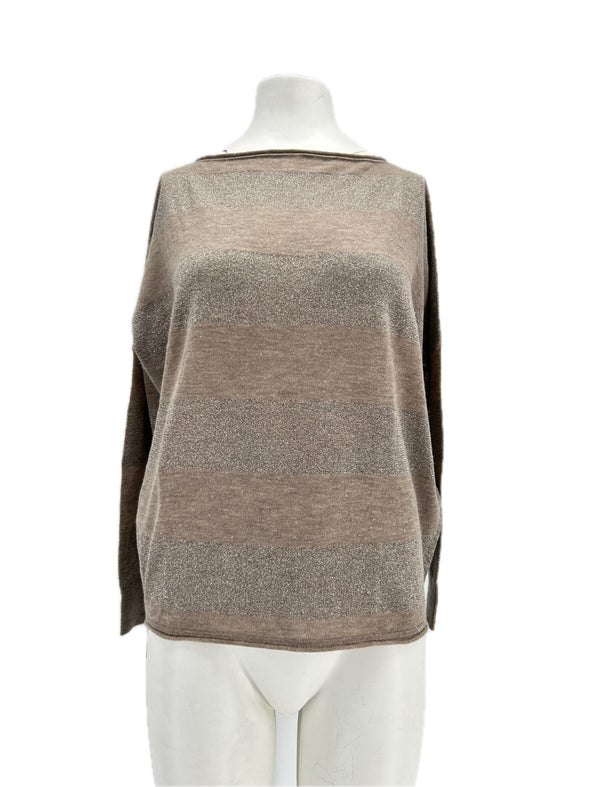 Pull en cachemire marron