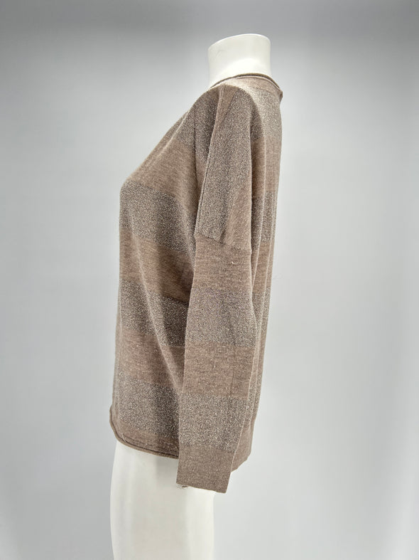 Pull en cachemire marron