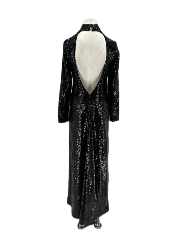 Robe noire à sequins