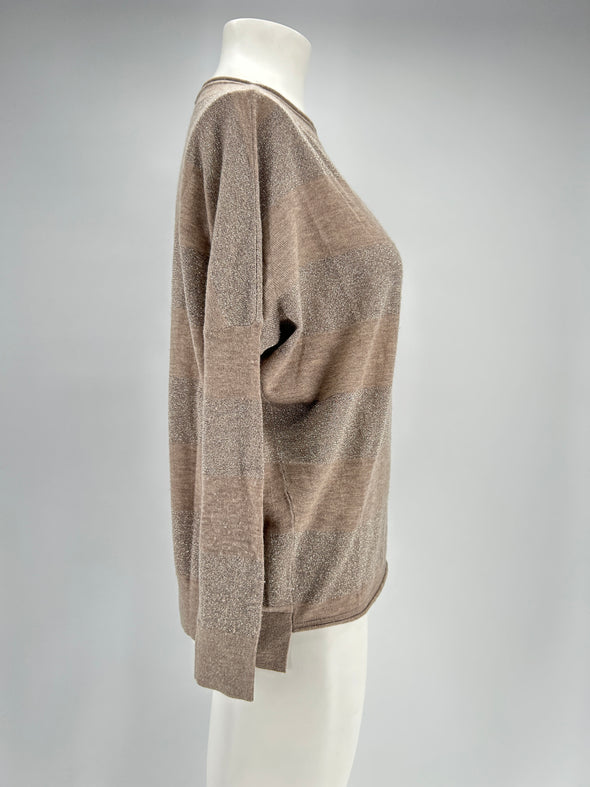 Pull en cachemire marron