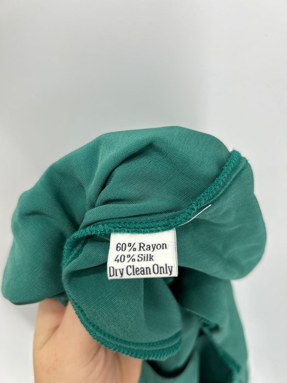 Robe en velours verte