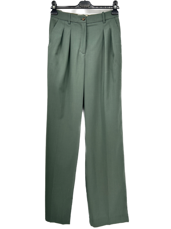 Pantalon à pinces vert "Sbiru"
