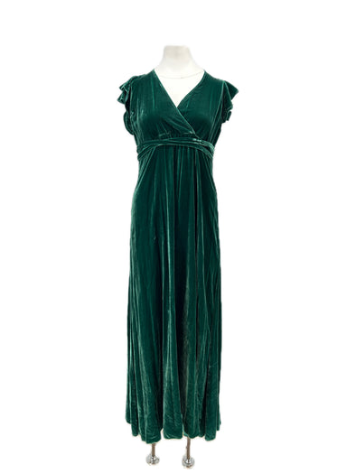 Robe en velours verte