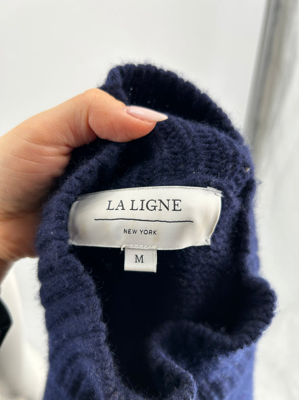 Pull col roulé en mélange de laine et de cachemire