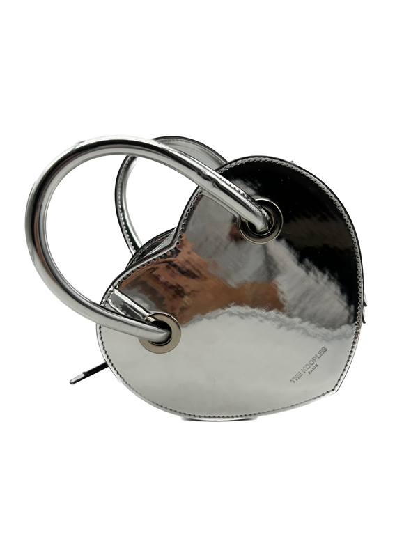 Sac coeur argenté