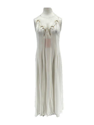 Robe transparente blanche