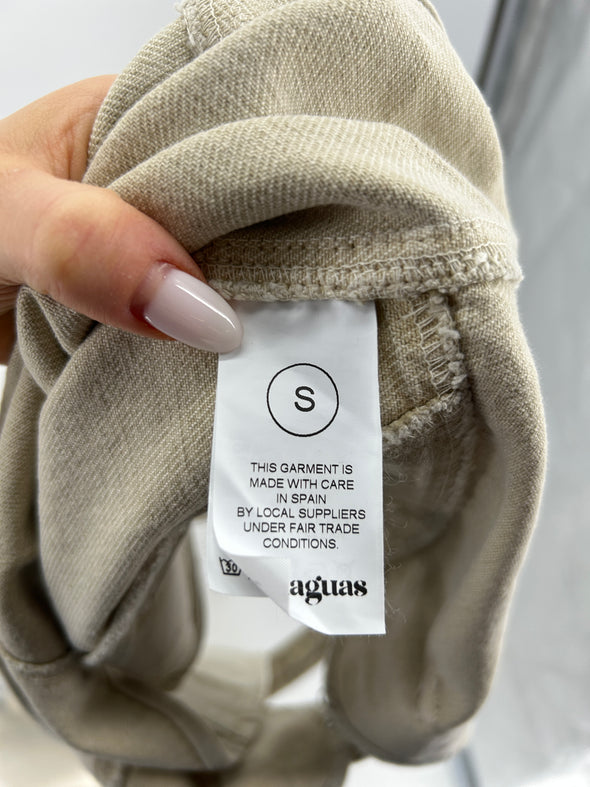 Gilet sans manches beige