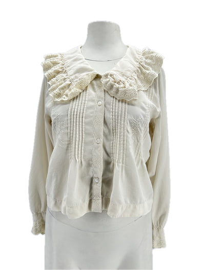 Blouse en soie blanche