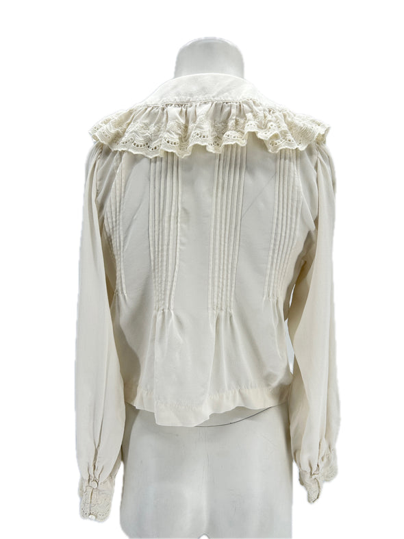 Blouse en soie blanche