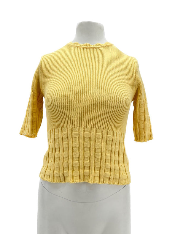 Top jaune