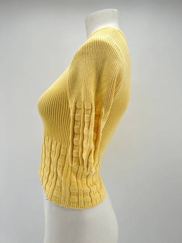 Top jaune