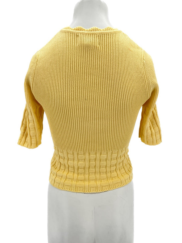 Top jaune