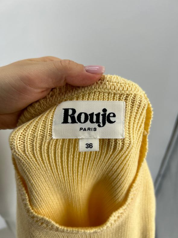 Top jaune