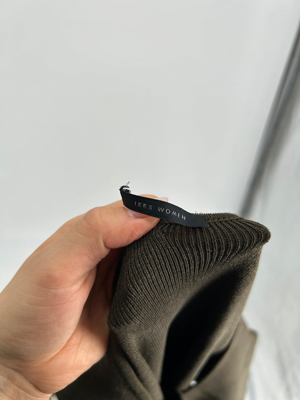 Robe ajourée kaki