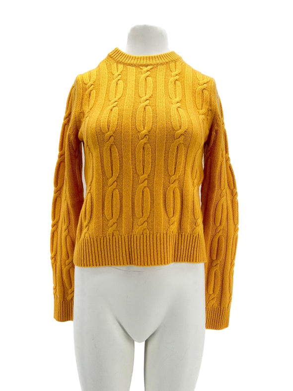 Pull en cachemire jaune