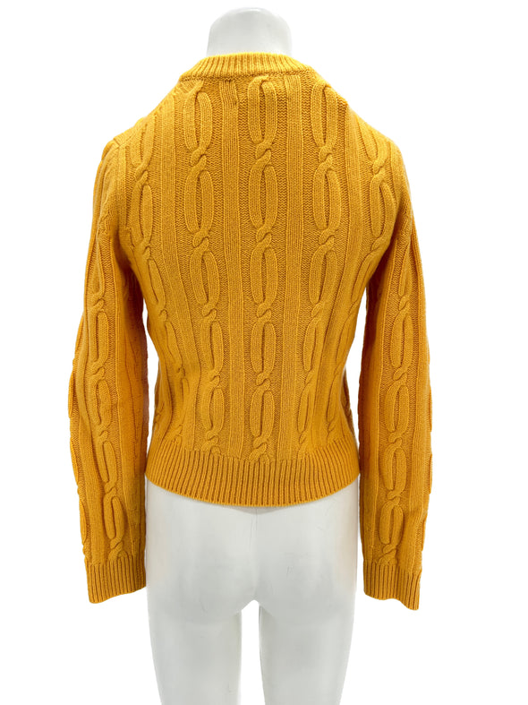 Pull en cachemire jaune