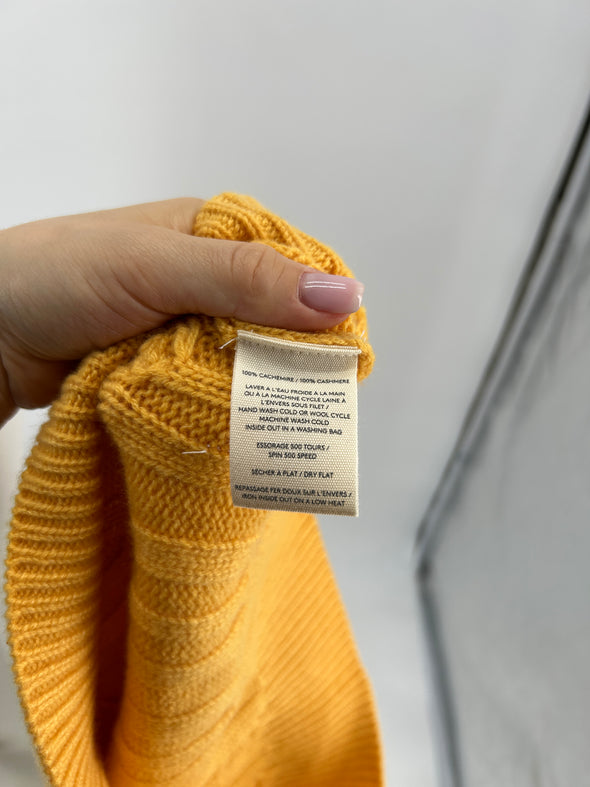 Pull en cachemire jaune