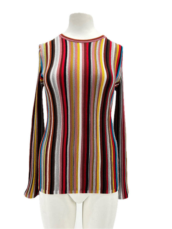 Pull en laine multicolore
