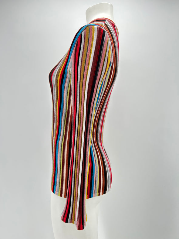 Pull en laine multicolore