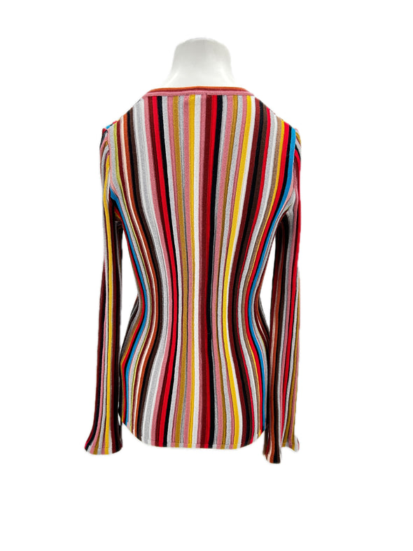 Pull en laine multicolore