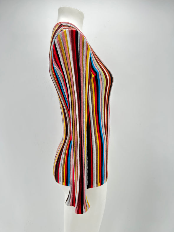 Pull en laine multicolore