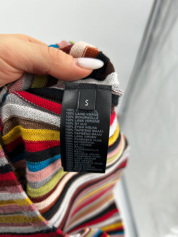 Pull en laine multicolore