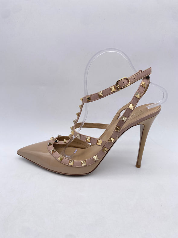 Escarpins "Rockstud" en cuir vernis
