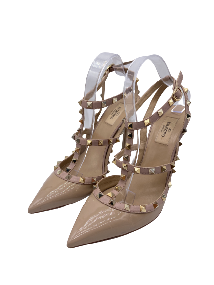 Escarpins "Rockstud" en cuir vernis