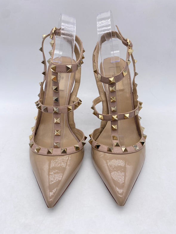 Escarpins "Rockstud" en cuir vernis