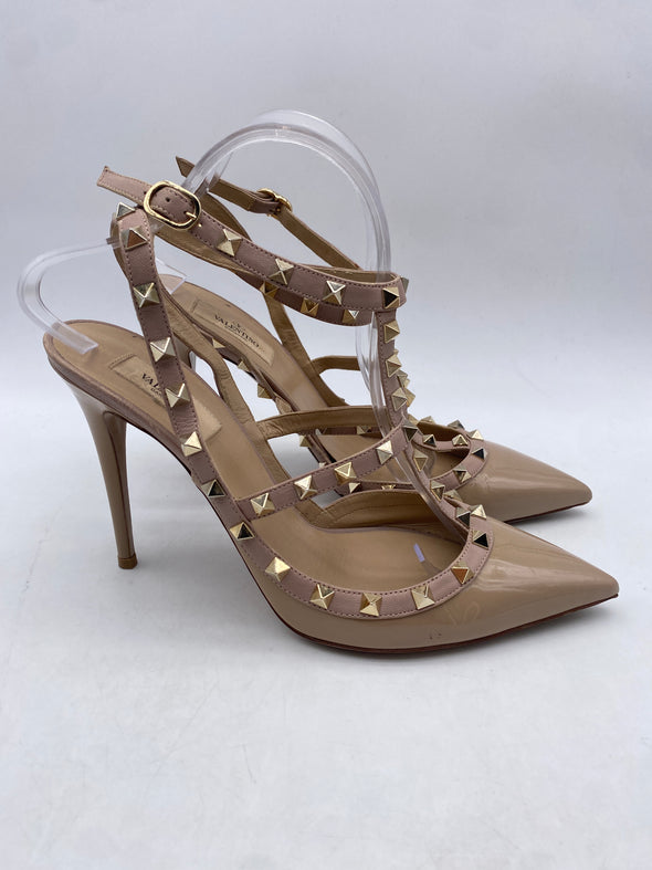 Escarpins "Rockstud" en cuir vernis