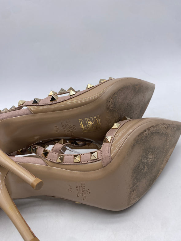 Escarpins "Rockstud" en cuir vernis