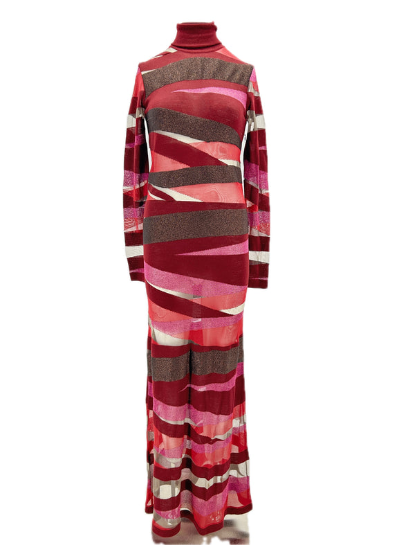 Robe longue en laine
