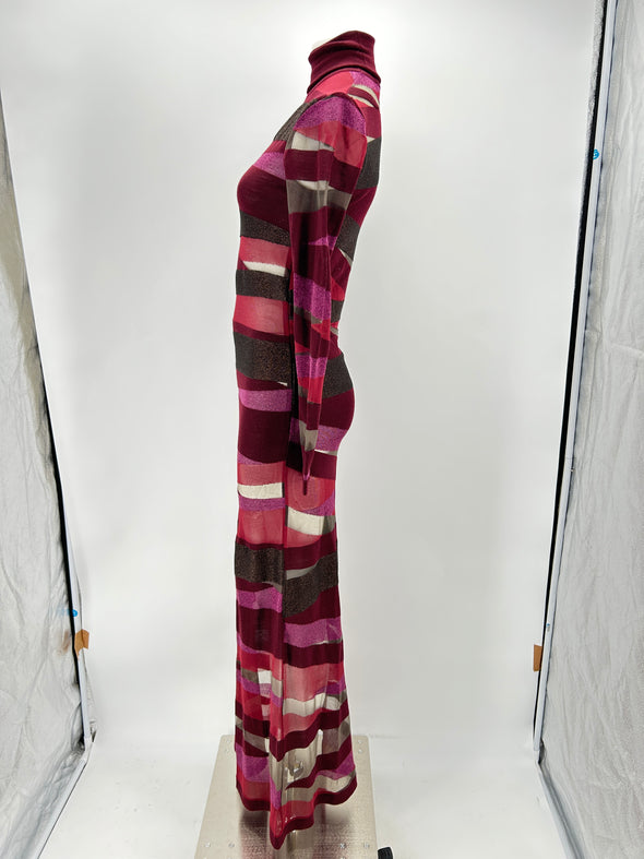 Robe longue en laine