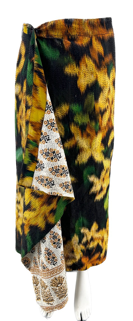 Jupe longue à motifs fleurs