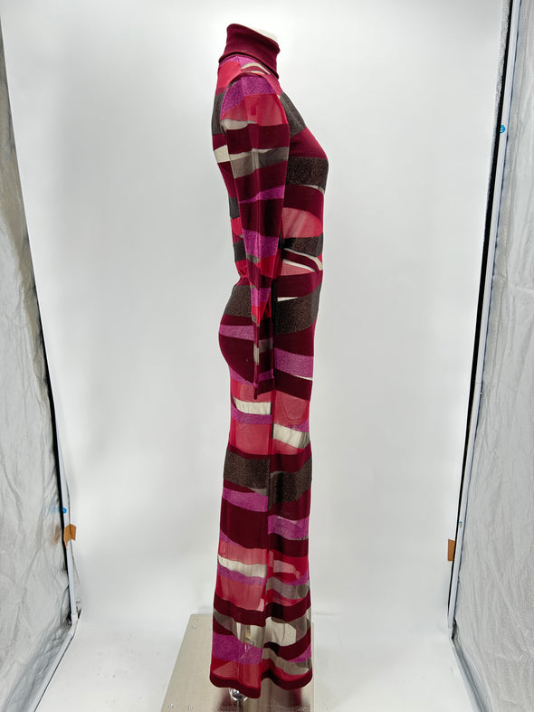 Robe longue en laine