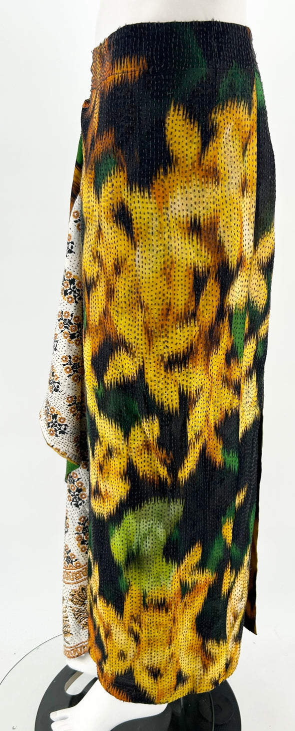 Jupe longue à motifs fleurs