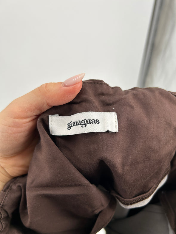 Robe bustier marron