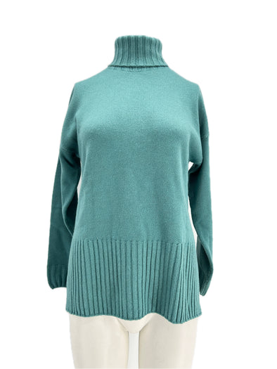 Pull en cachemire bleu