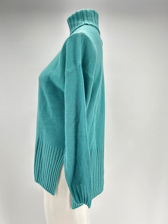 Pull en cachemire bleu