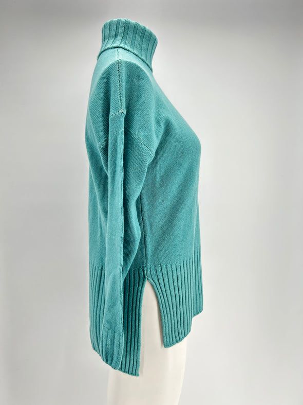 Pull en cachemire bleu