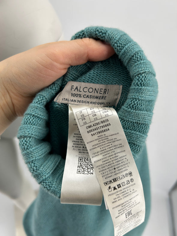 Pull en cachemire bleu