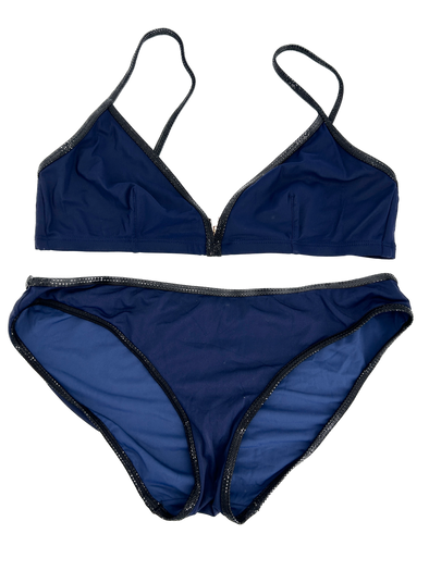 Maillot deux pièces bleu marine