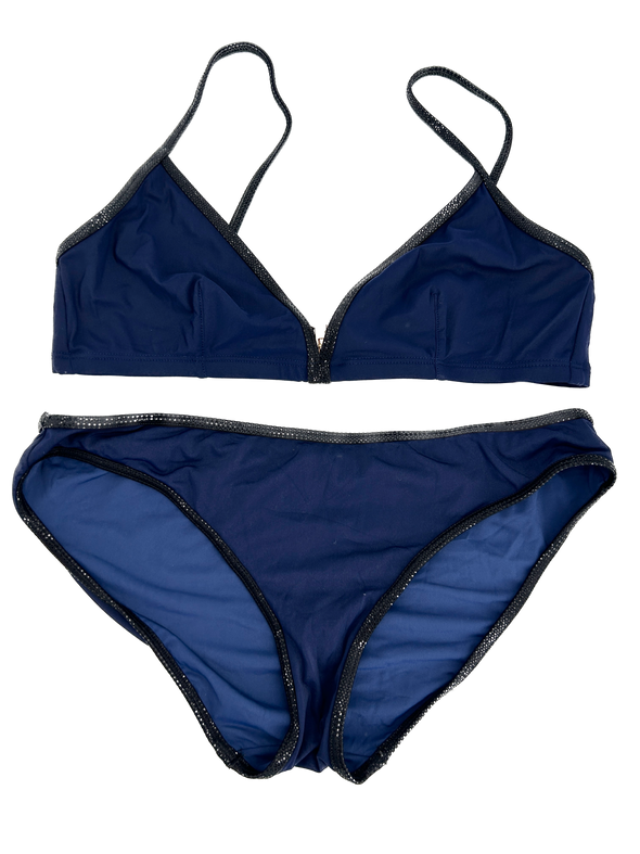 Maillot deux pièces bleu marine