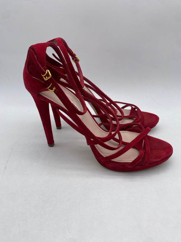 Sandales à talons en daim