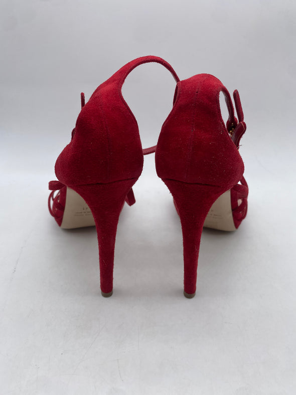 Sandales à talons en daim