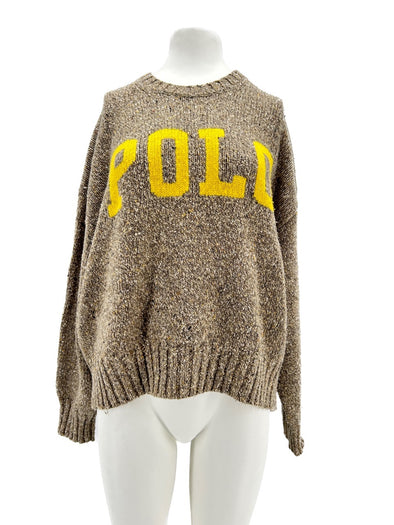 Pull en laine beige